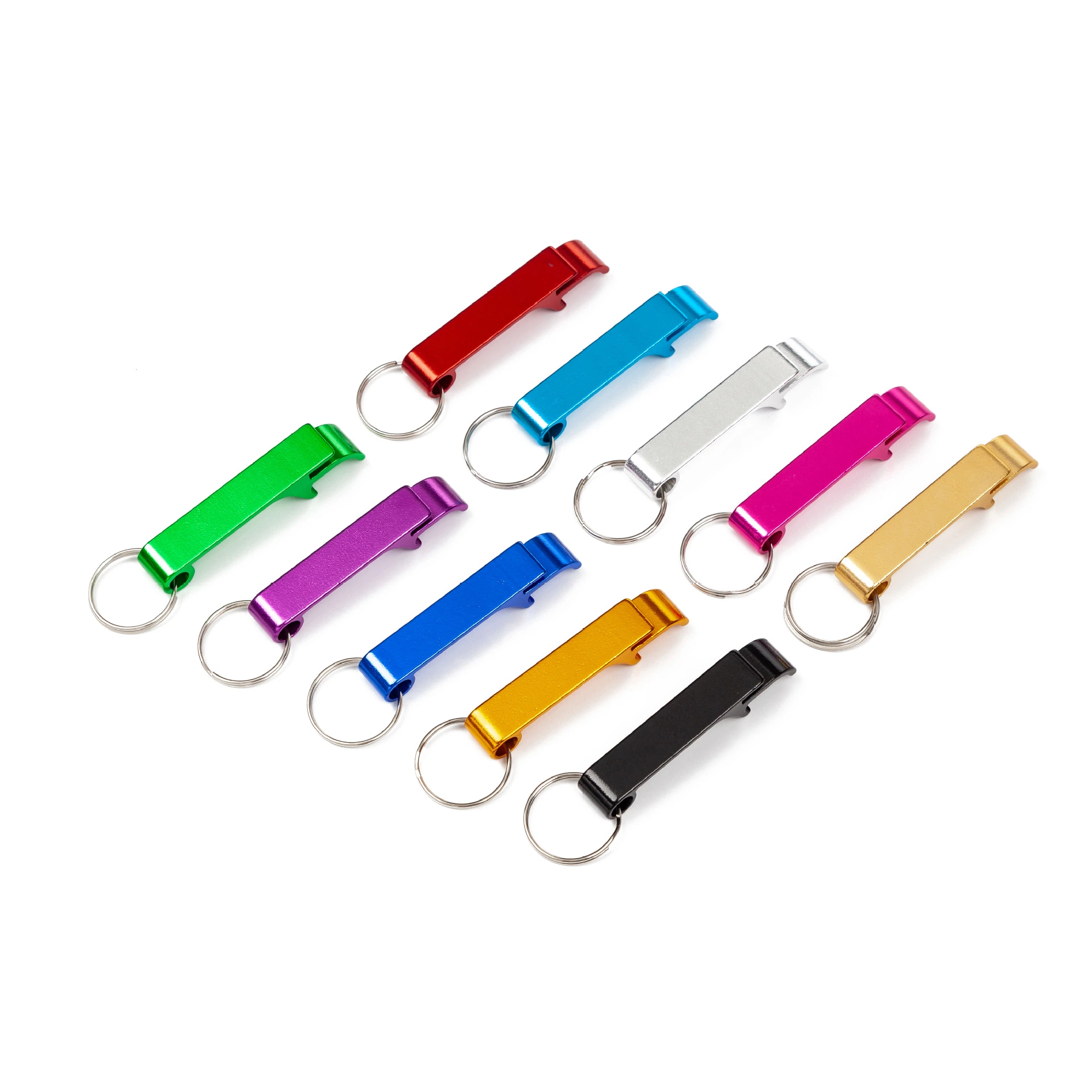 Small Portable Opener Metal Aluminum Alloy Beer Keychain Bottle Opener with Ring