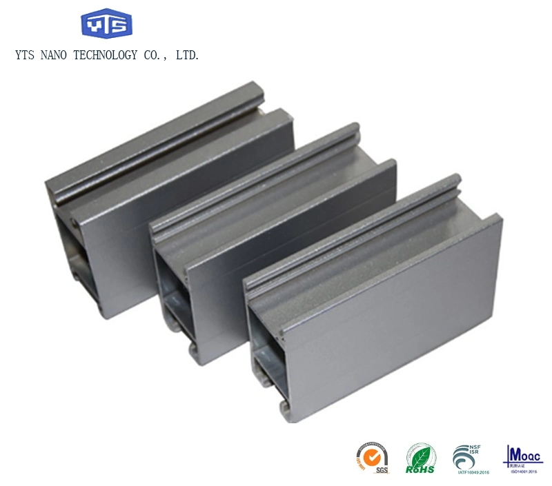 China ha hecho de aluminio anodizado de perfiles de aluminio negro producto de la puerta cerrada, revestimiento de polvo