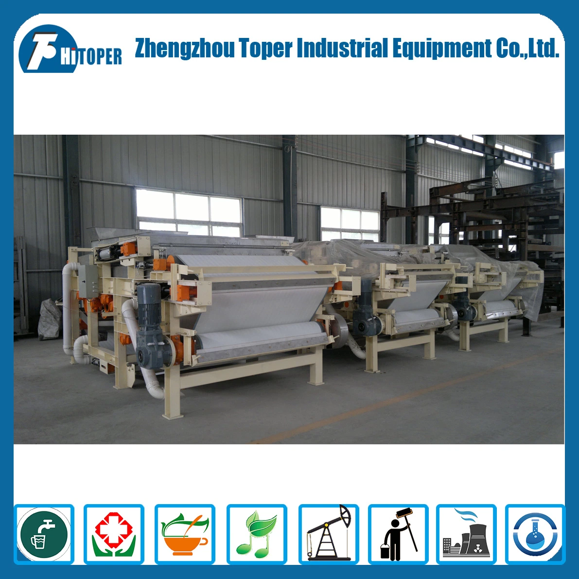 High Effecient Industrial Belt Filter Press Used in Dewatering for Sale