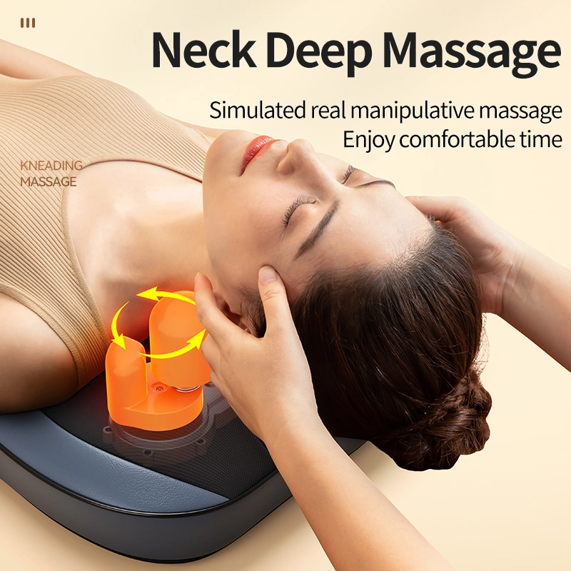 Portable Massage Chair Kneading Back Neck Massager Home Office Seat Shiatsu Massage Cushion with Heat