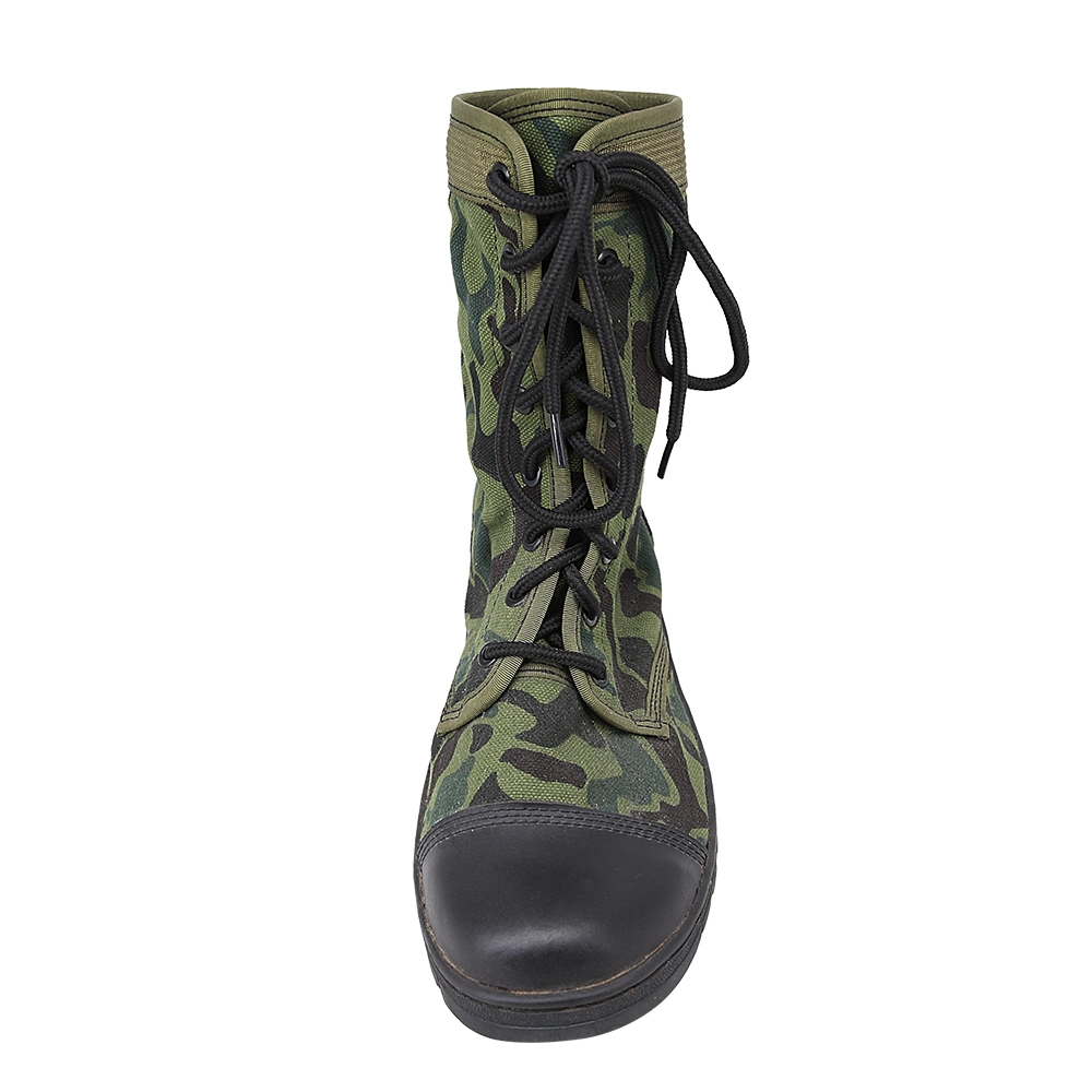 Doublesafe táctico militar usa botas de camuflaje verde de la policía