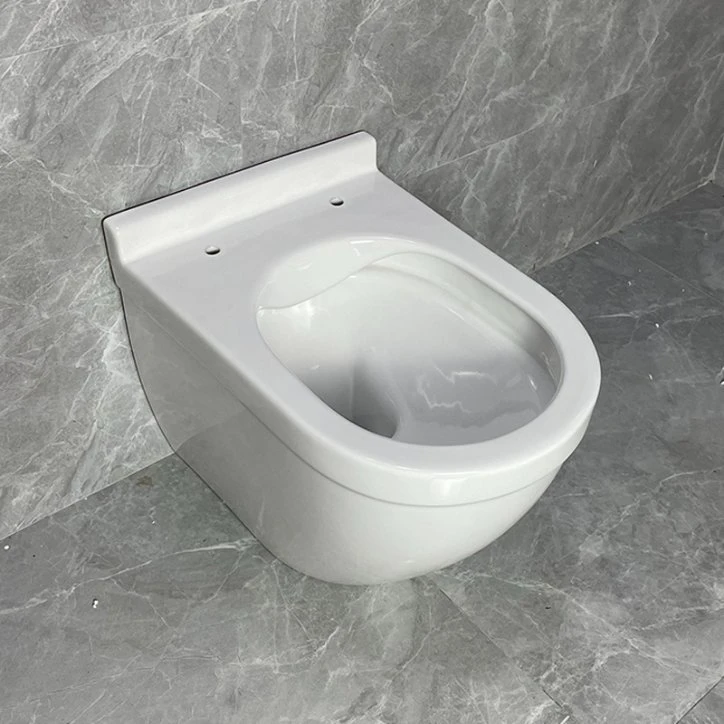 Chaozhou Manufacturer Popular European Standard Customizable Color Ceramic Rimless Wall Hung Toilet