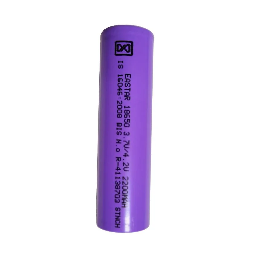 Factory Price 18650 3.7V 2200mAh Lithium-Ion Battery Cell Nmc Battery