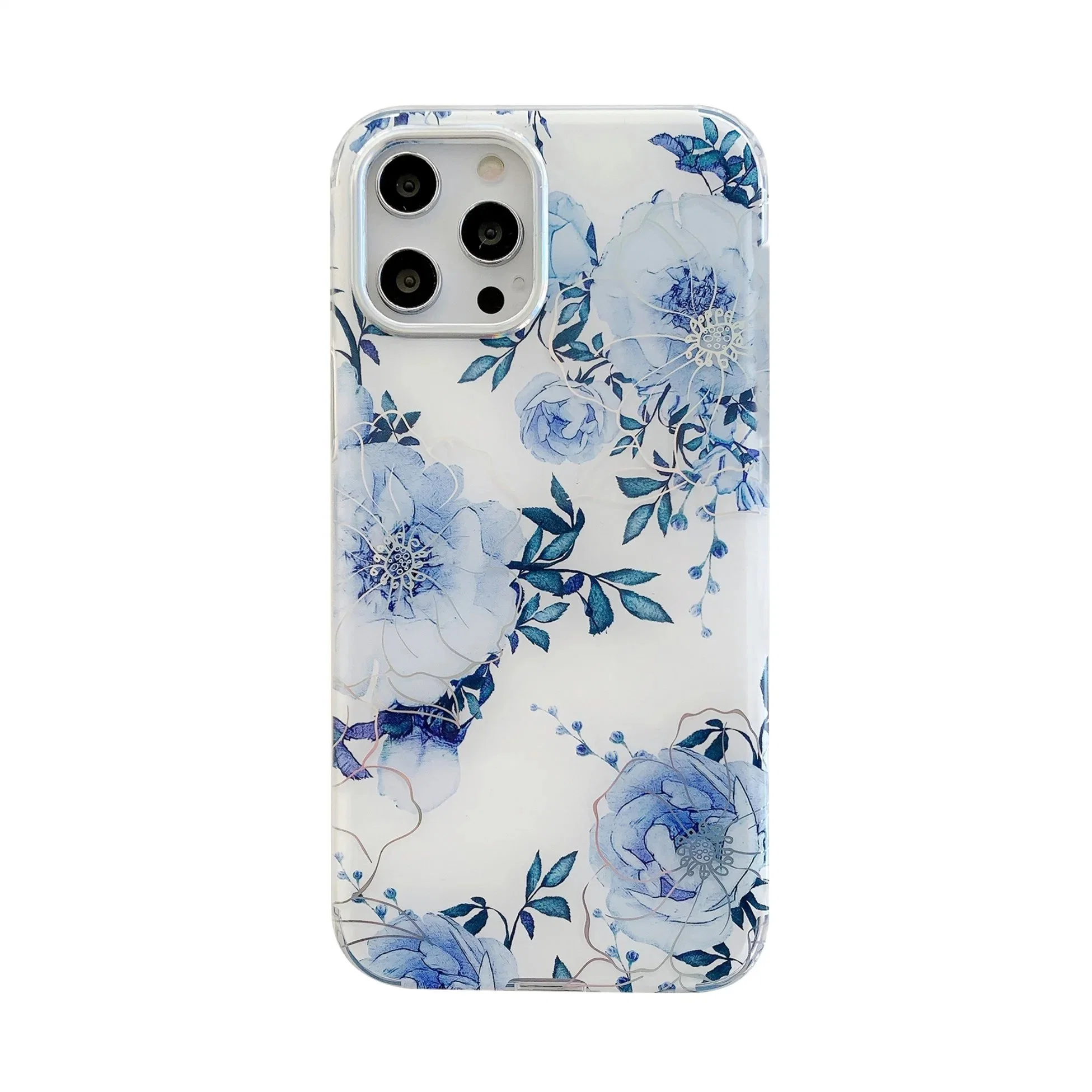 Creative Designed Phone Case Flower for iPhone 11 PRO Xs Max Xr Women Fashion IMD Floral Prints Phone Cover Product Supply Cell Phone Accessories