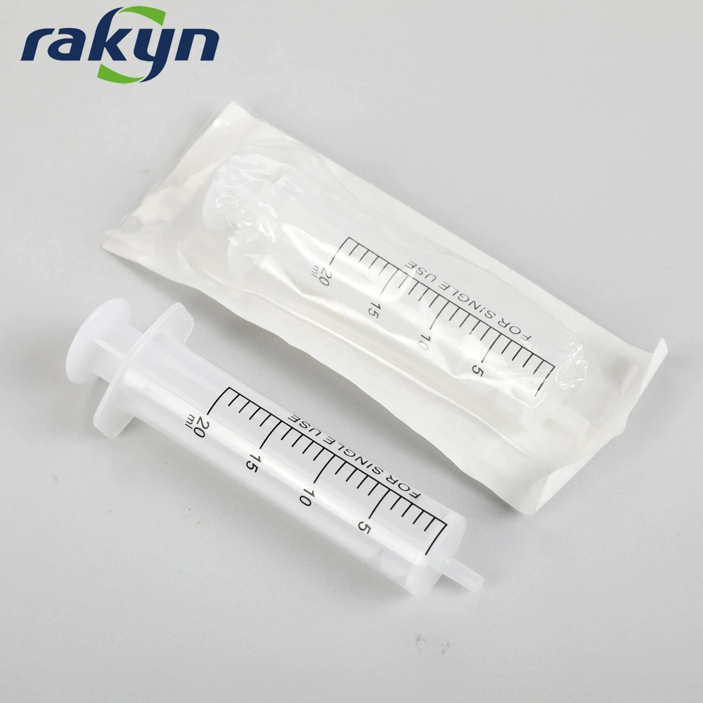 Hot Sales Disposable Veterinary Plastic 2 Parts Syringe 2ml 5ml 10ml 20ml