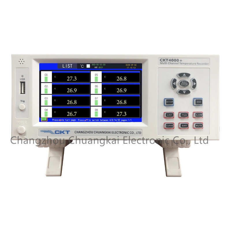 Ckt4000+ de 64 canales instrumento Registrador de temperatura multicanal de la temperatura