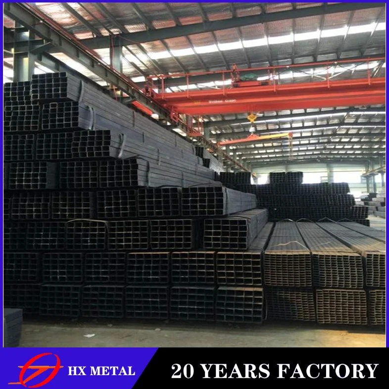 Q235 En10219 Black Square/Rectangular Steel Pipe Weld