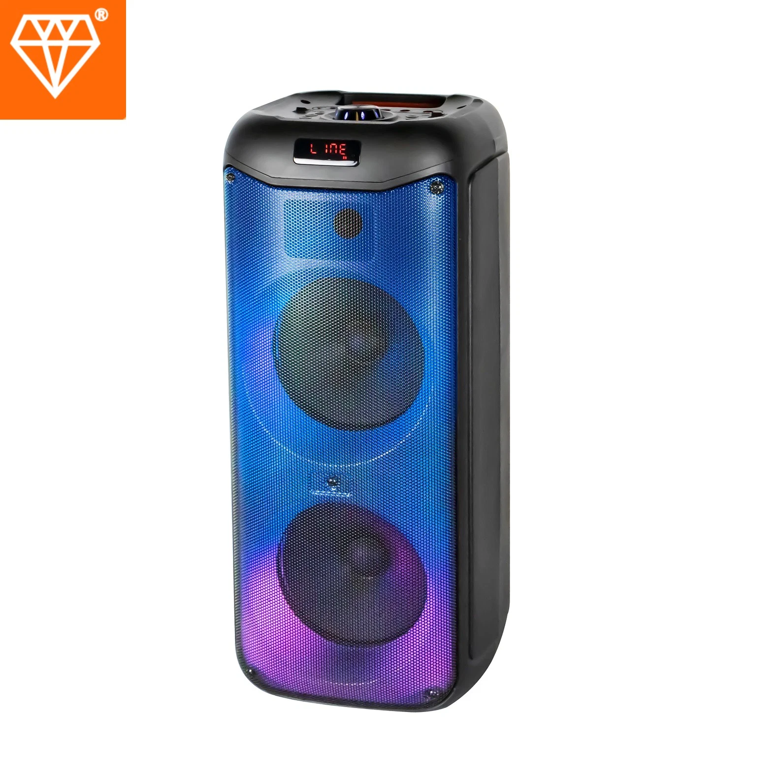 Cost-Effective 8-Inch Flame LED Portable Party Speaker