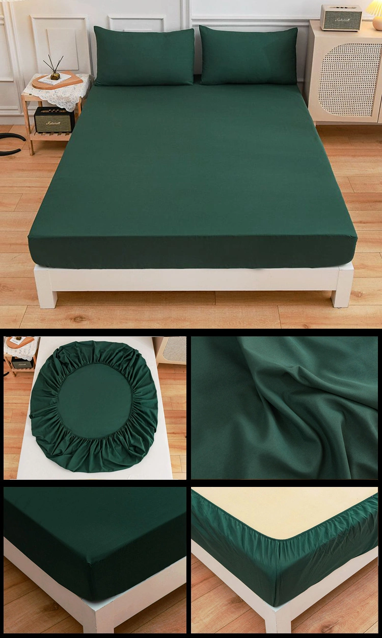 Poly Cotton Bedsheet Extra Deep Full Fitted Sheet Single Double King Size Bed Sheets