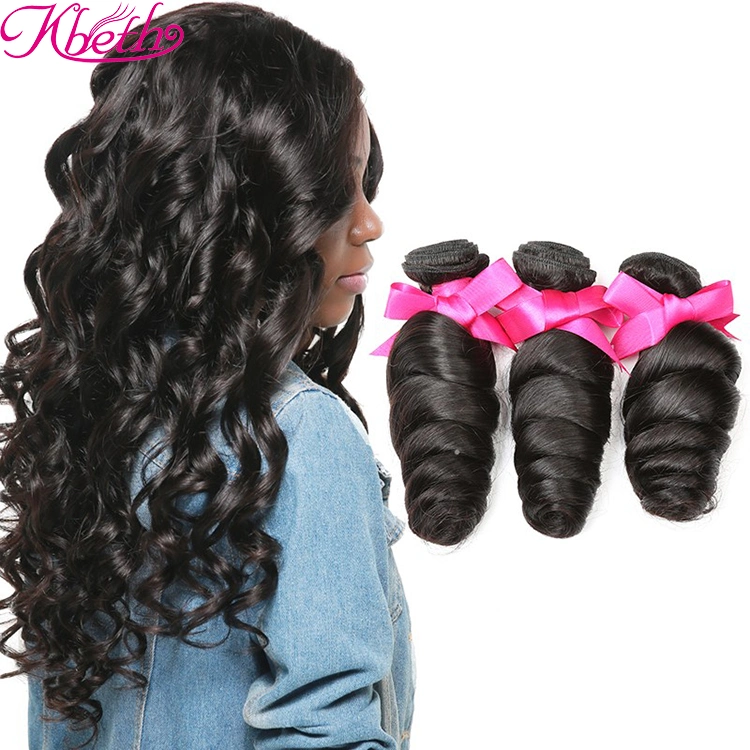 Kbeth Raw Brazilian Loose Wave Beautiful Sex Girls Virgin Chinese Human Hair Weft in Stock