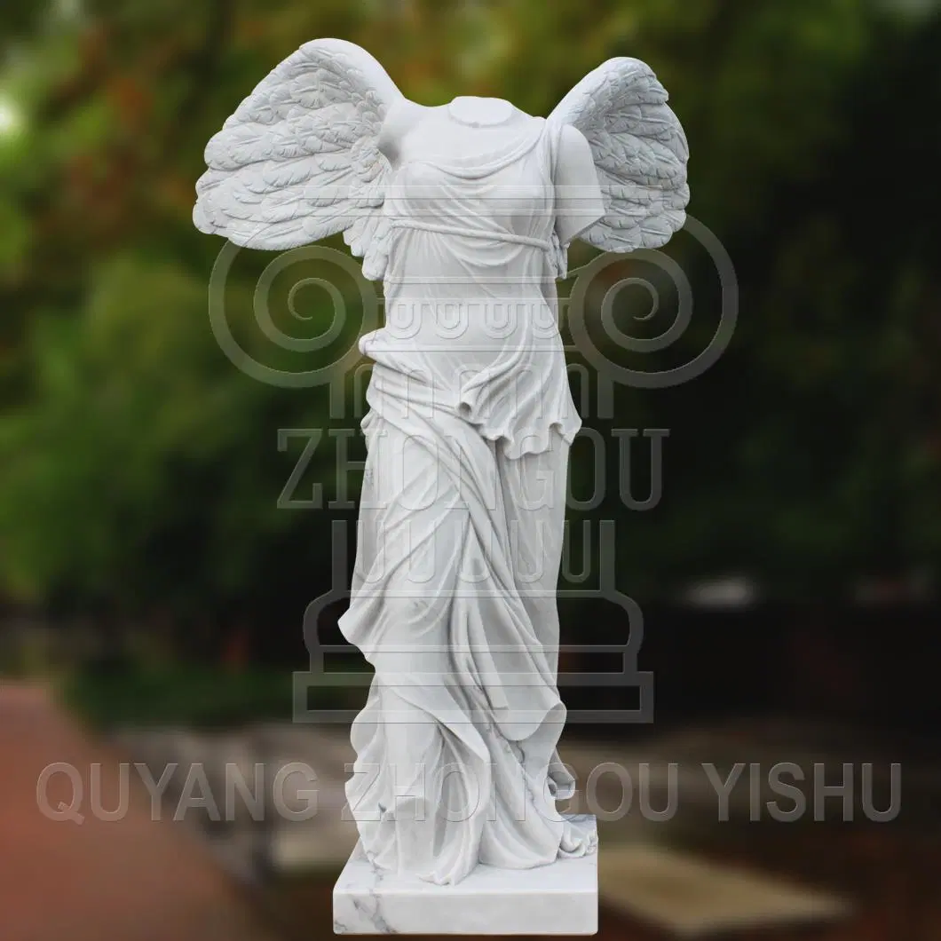 Marble Stone Granite The Goddess of Victory Nike Statue Samothrace Sculpture