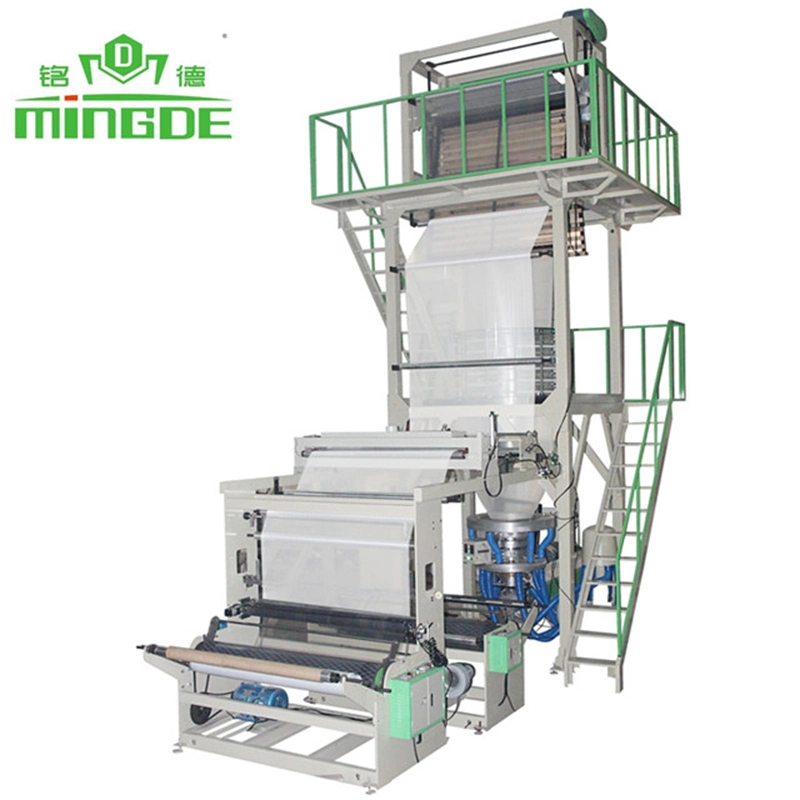 Mingde High Speed Automatic Plastic LDPE Blown Wide Film Extruder Blowing Machine