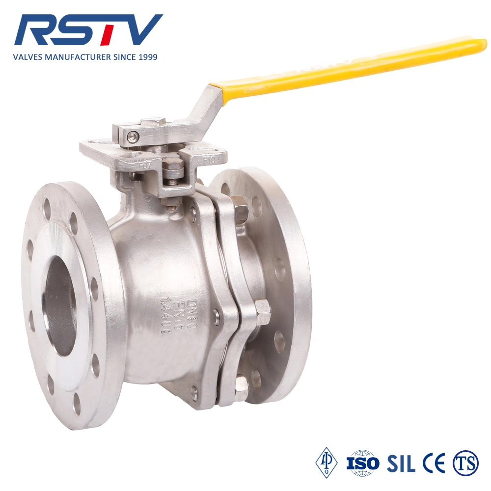 2PC Floating Flange Ball Valve API&ASME&DIN&JIS Stainless Steel CF8m / CF8 / Wcb with ISO 5211 Direct Mounting Pad