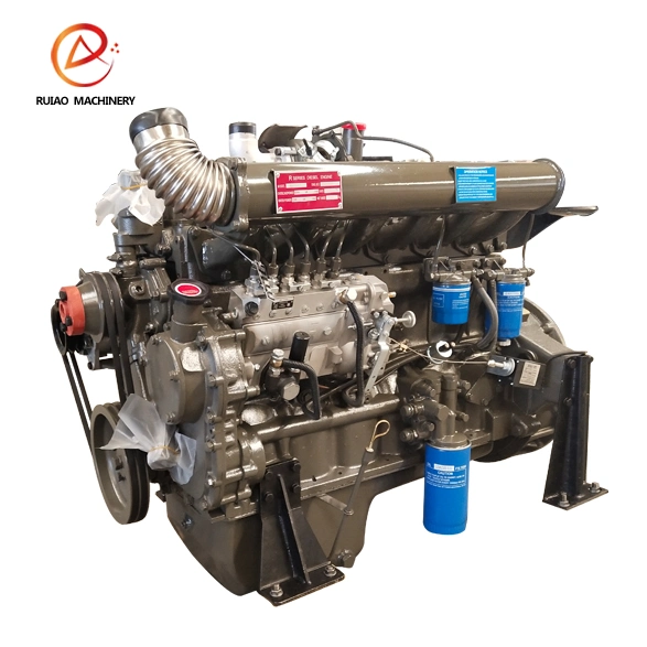 New Ricardo Water Cooled Double Cylinder 2/4/6 Multi Cylinder 4 Stroke Generator Genset Engine Electric Start Diesel Power Engine Marine Diesel Engine with CE