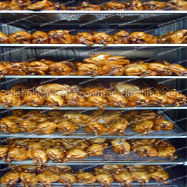 Mecánico y eléctrico Barbecue Trolley Smokehouses Smoked Chicken Smoker Machine Equipo