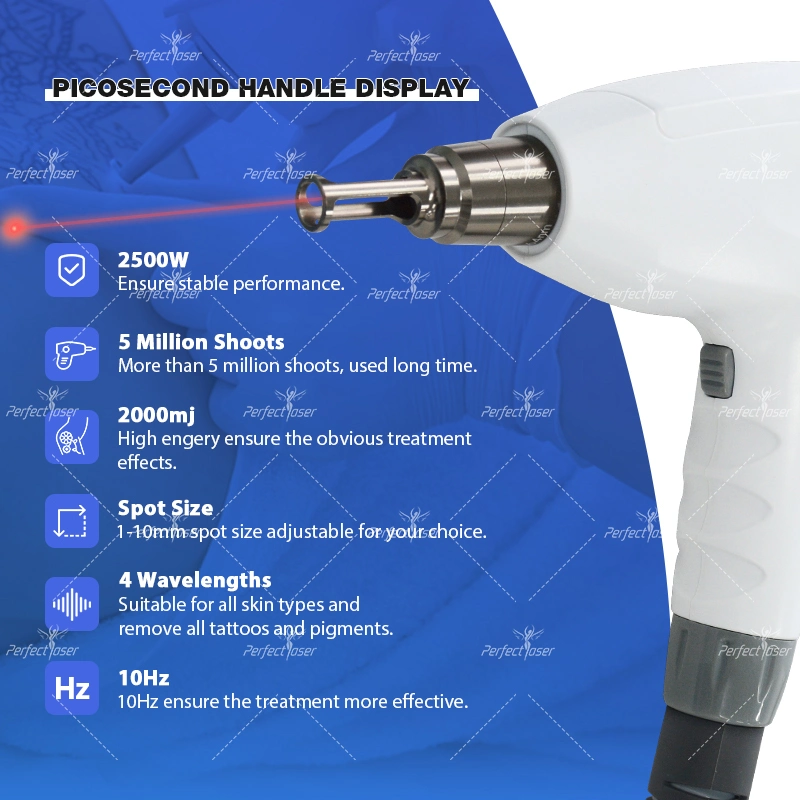 4wavelength Portable Pico Laser Tattoo Removal Picosecond Removable Device