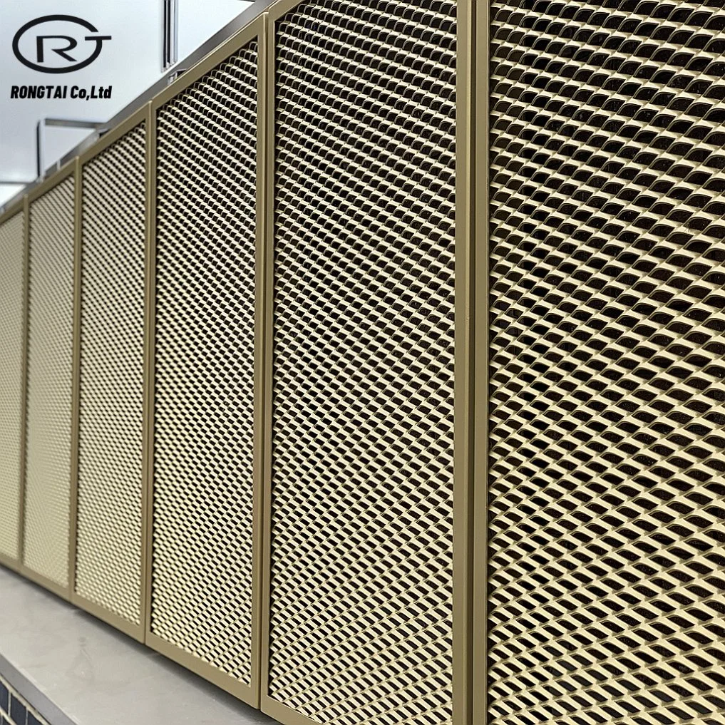 Anodized Aluminium Expanded Metal Sheet Fence for Shading and Decoration