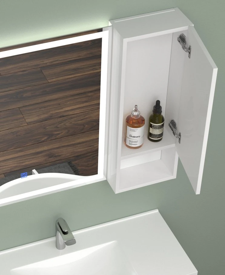 По современному туалетный столик в ванной комнате водонепроницаемый большие пространства для хранения зеркала заднего вида шкафа ванной комнате