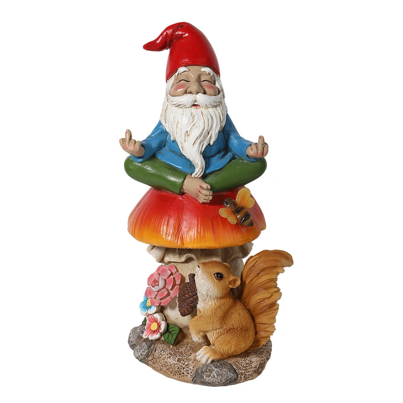 Resin Craft Decoration Statue Crafts for Decor Dolls Garden Polyresin Home Santa Claus Snowman Ceramic Dwarf Christmas Figurine