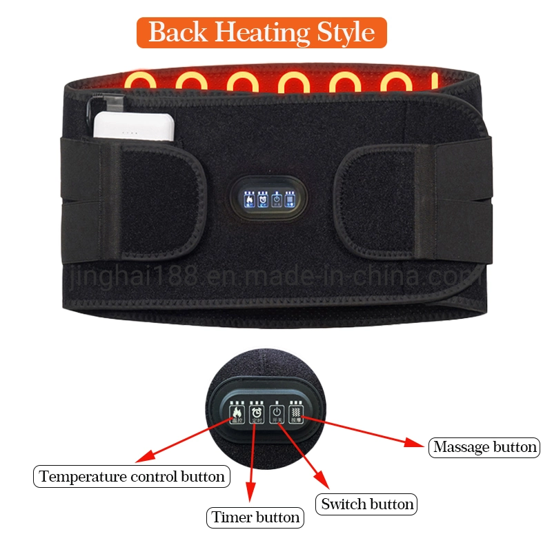 5V Intelligent Three Gears Temperature Control Heating Waist Support Unisex Heated Lumbar Belt