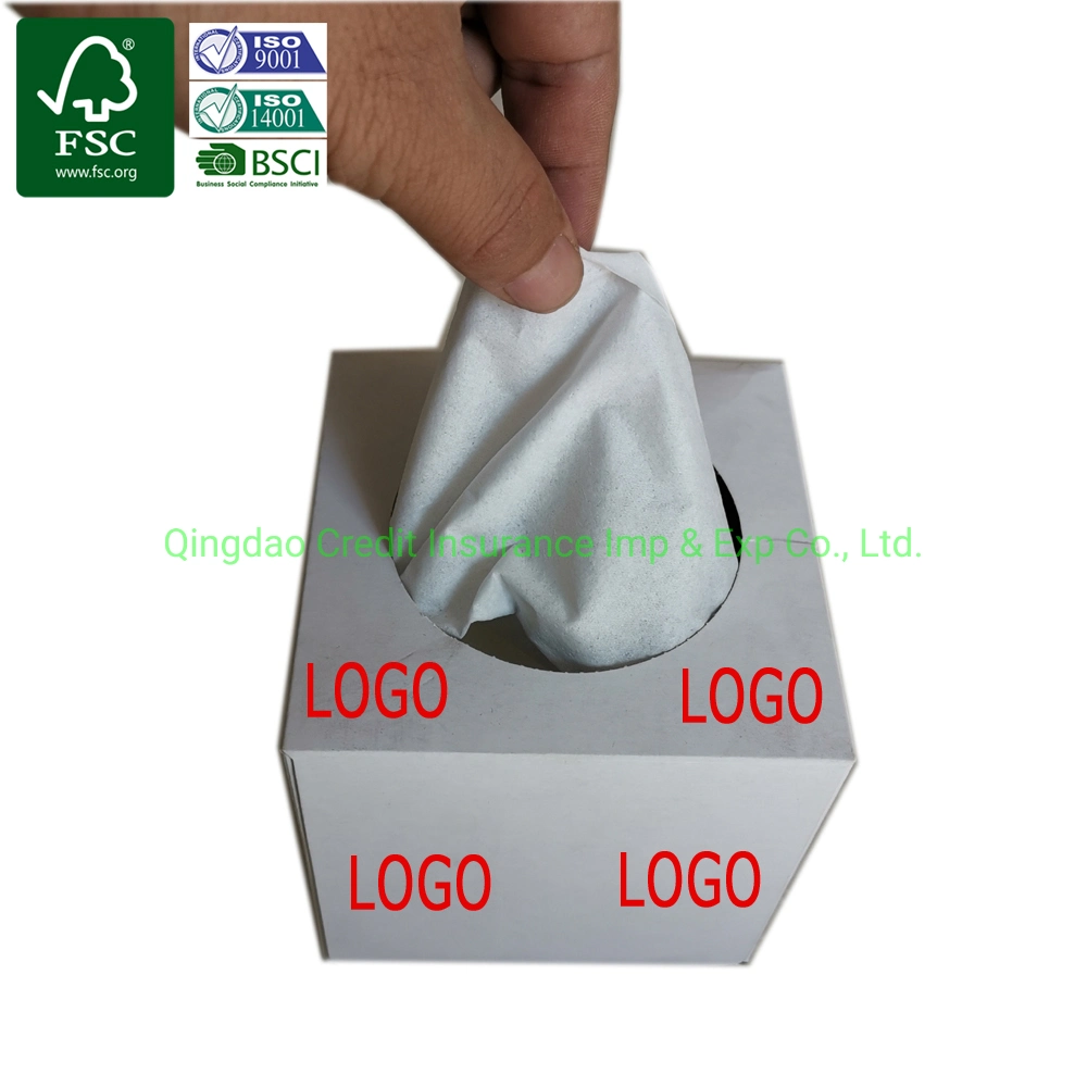 Umweltfreundliches Einweg-Weichteilpapier Box Package Gesichts-Tissue-Papier