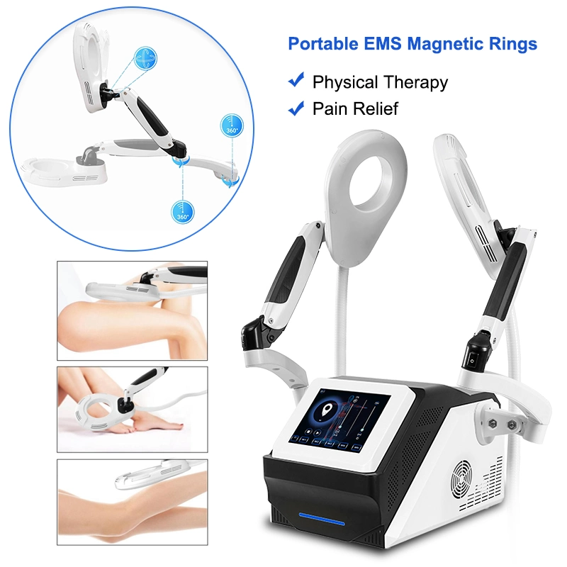 EMS - anneaux magnétiques réduction de cellulite corps de thérapie RF assistée par énergie Machine laser de sculpture