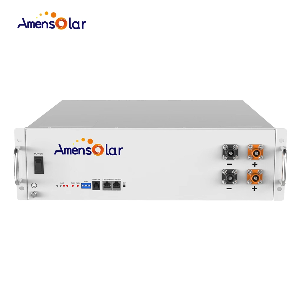 Amensolar Am5120 3u 51.2V 100ah Household Rack Structure 5kwh Solar Ess Solar Power Battery Storage