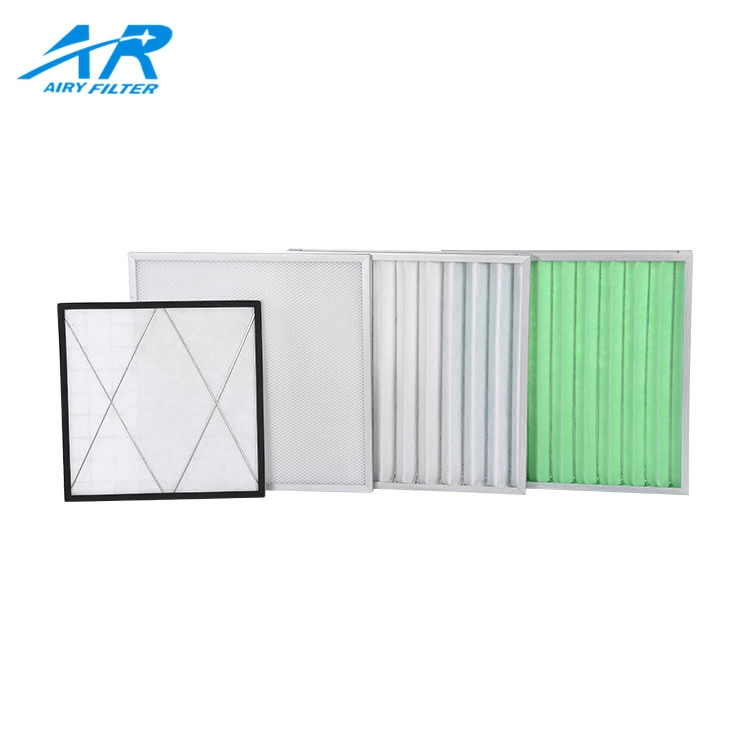 Espacioso, G4, armazón de aluminio lavables Filtro de aire Panel Ondulado