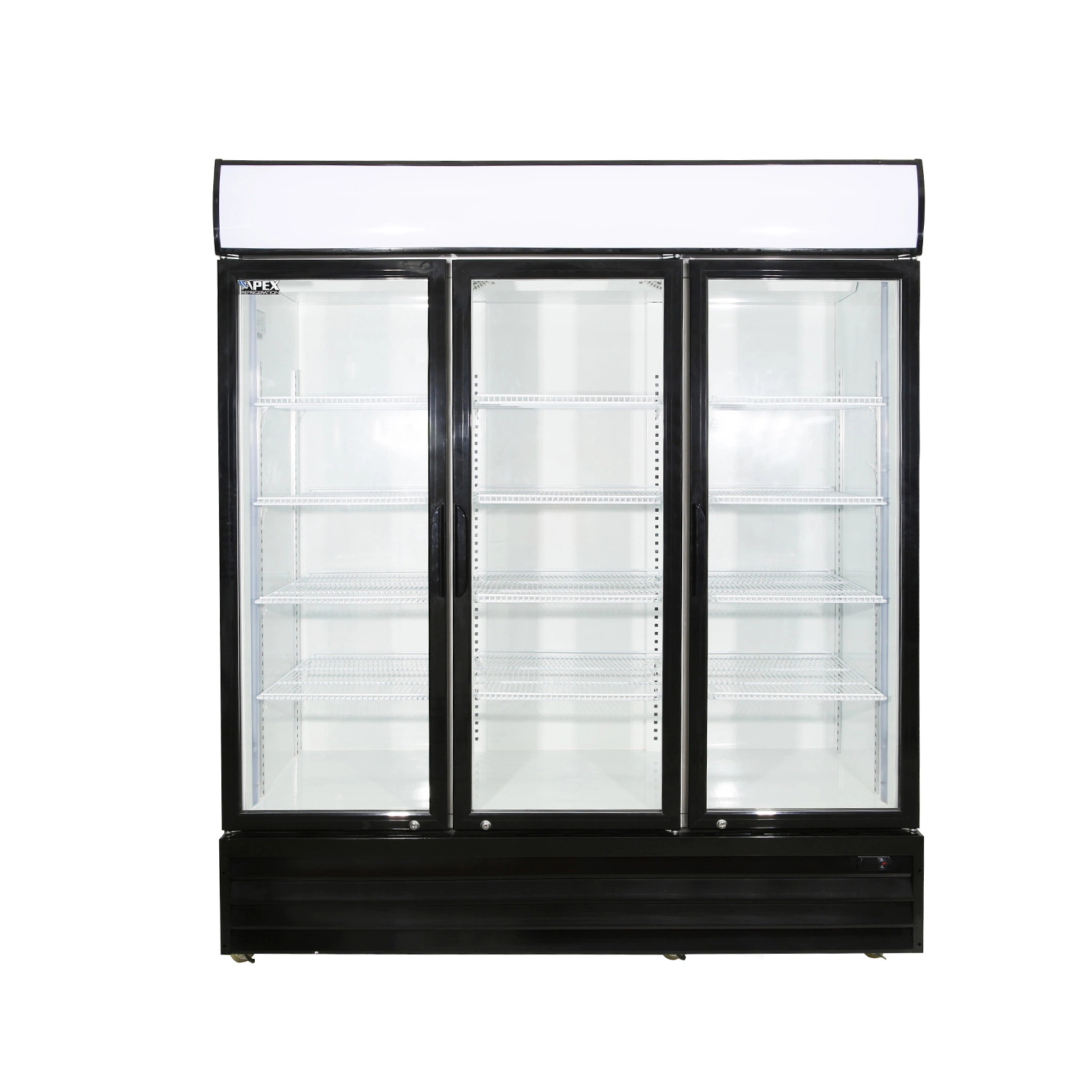 Restaurant Refrigeration Equipment Cold Drink 3 Door Commercial Display Refrigerator