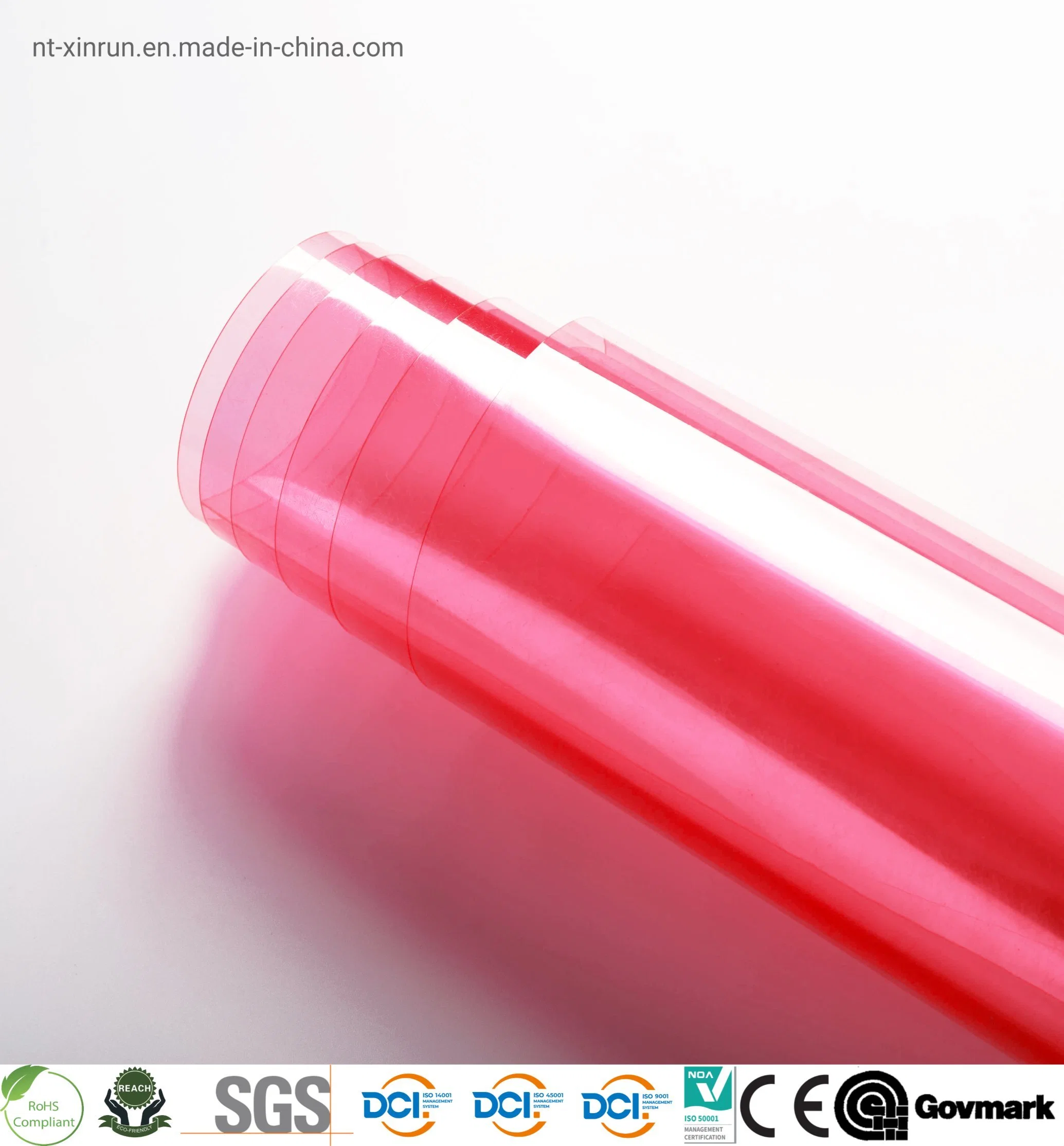 Green Color Super Clear PVC Film