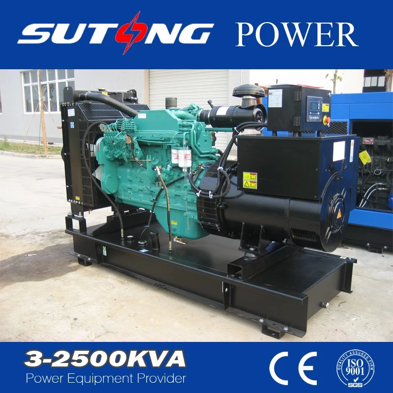 60Hz 1800rpm China Best Supplier 160kw/200kVA Power Generating Set with Cumin Diesel Engine Water-Cooling Generator in Open Frame