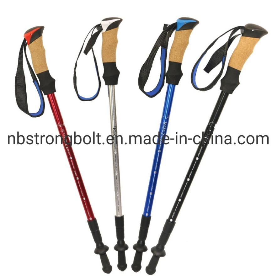 Aluminum Alpenstock Factoty Supports Customization Walking Cane Trekking Pole Manufacturer