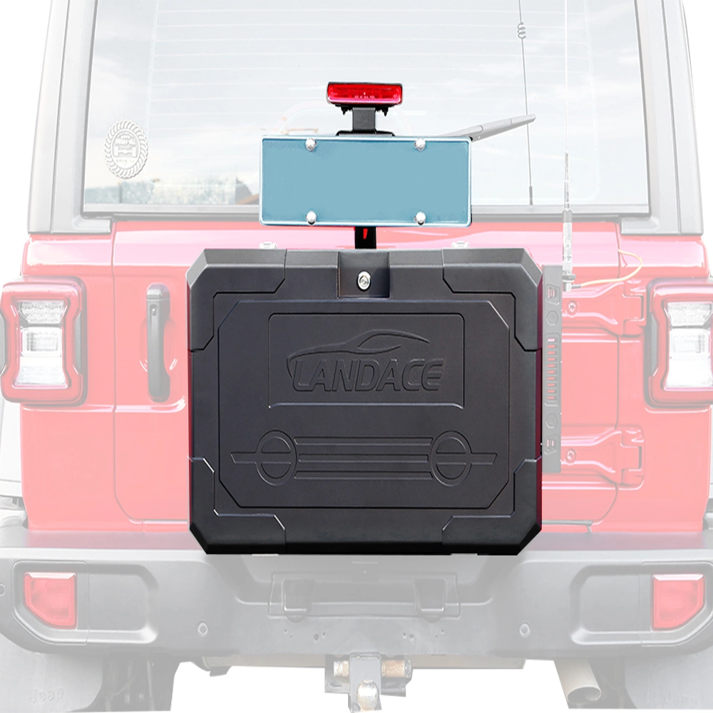 New Design Black Car Rear Door Tailgate Outside Storage Box for Jeep