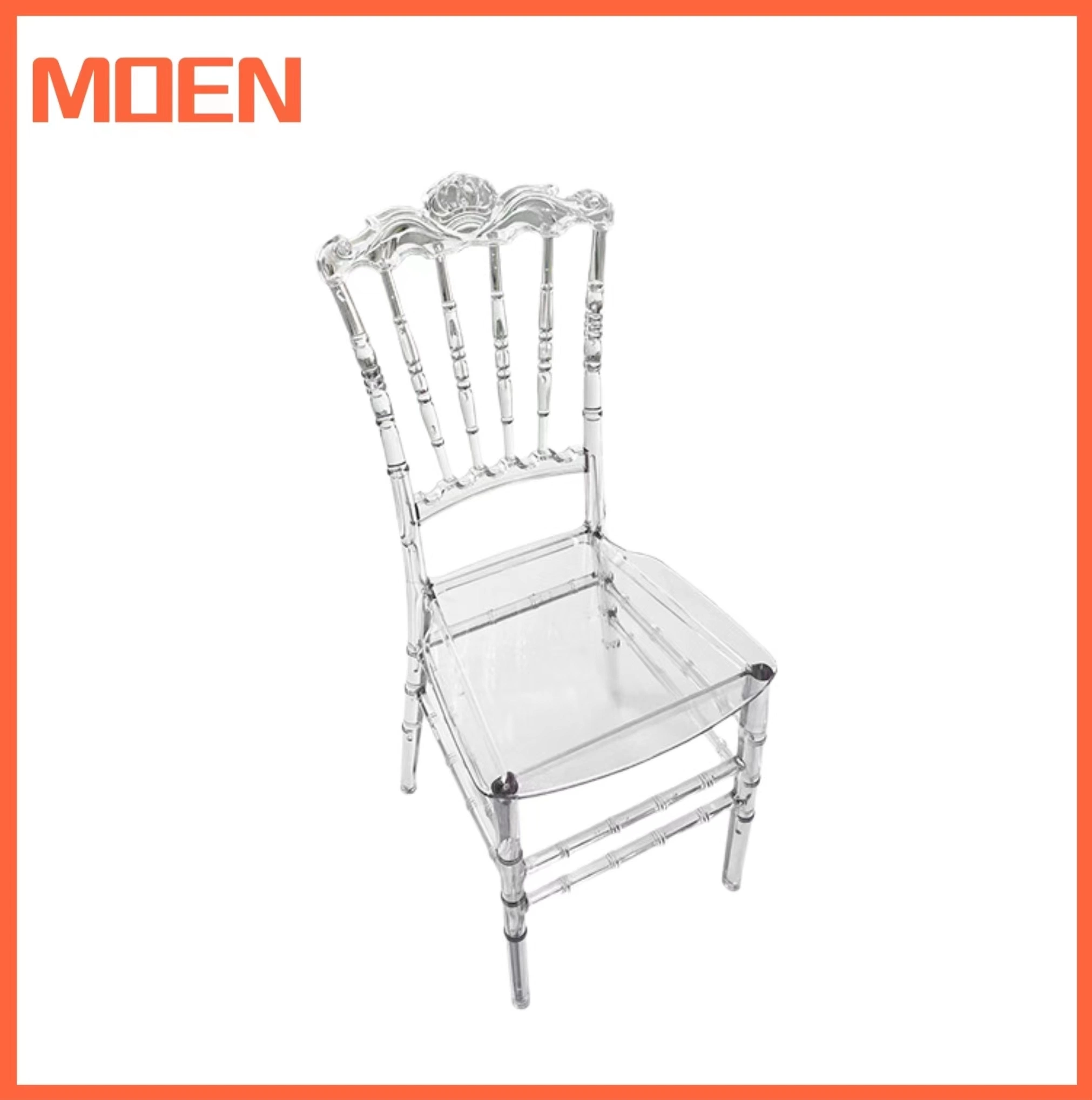 Moderne elegante Bankett Acryl Dining Chairs für Veranstaltungen und Restaurant Hochzeit