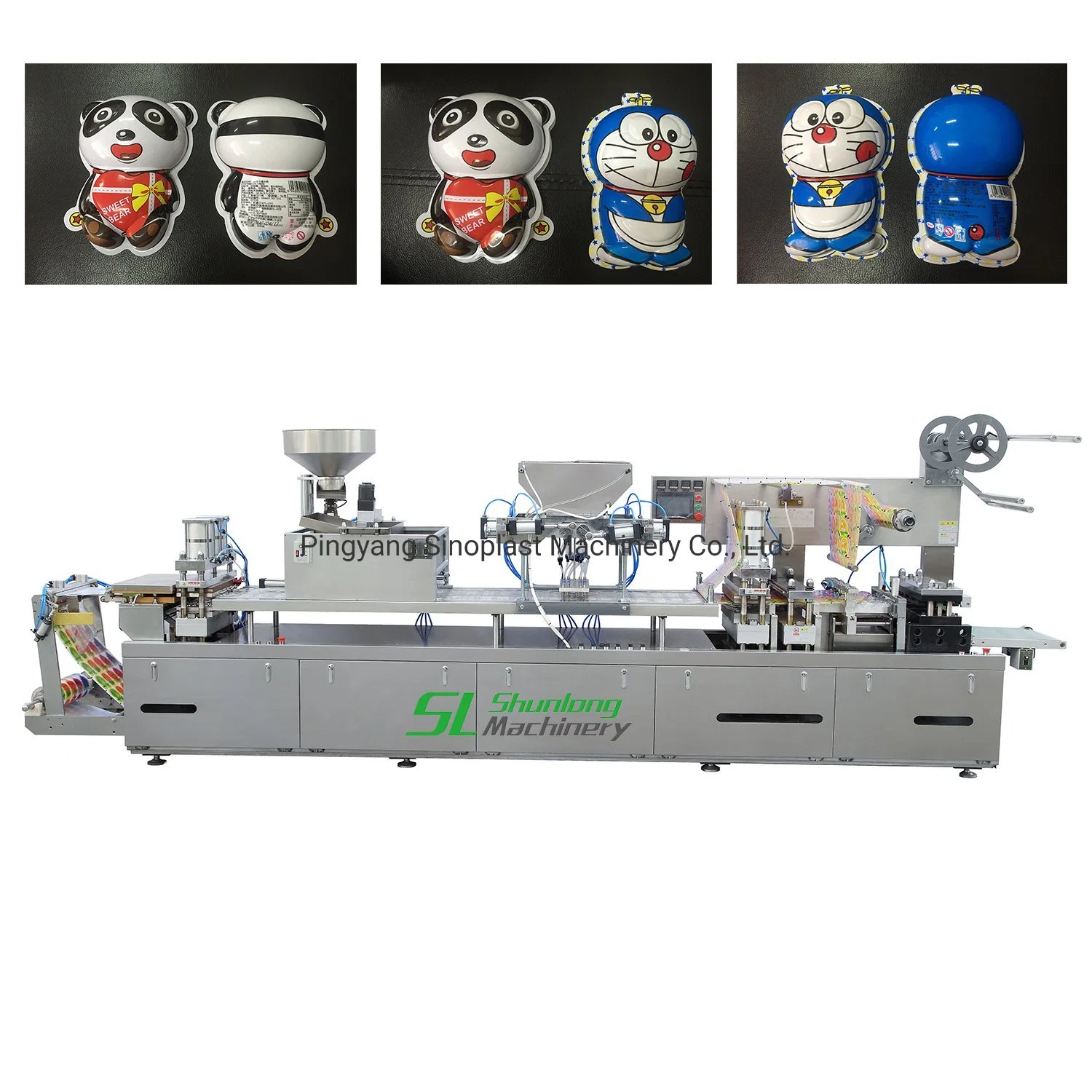 SL-420b Factory Price Auto Chocolate Beans Blister Packaging Machine Chocolate Cream Liquid Chocolate Packing Machine