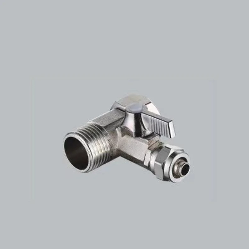 Quick Fitting Push Fit Feed Water Valve Adapter Angle Stop Valve 3 Way RO Ball Valve for RO System