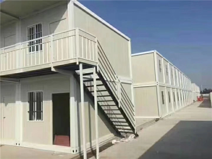 Dos plantas modulares prefabricados 20ft Contenedor de vida de 40 pies de la Casa Casa portátil de edificio de la Oficina de sitio