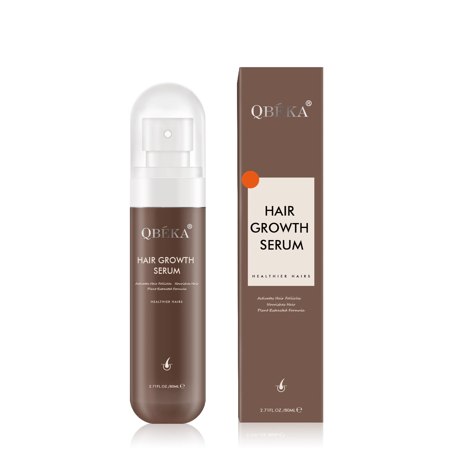 Top Qbeka Dry Hair Growth Shampoo Serum Essential Oil Balding