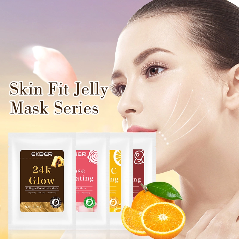 Vitamin C Rose Arbutin Orange Whitening Moisturizer Nourishing Firming Brightening Jelly Facial Mask