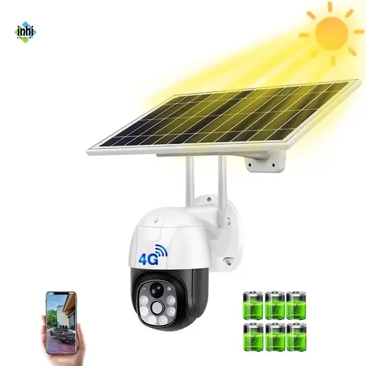 Inhi 1080P HD 4G WiFi Smart PTZ Security Solar Surveillance CCTV Solar Camera