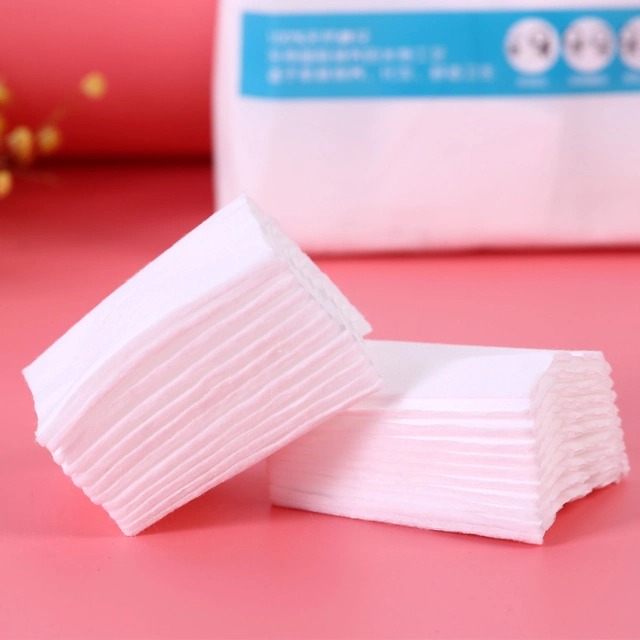 New Design Disposable Square Cosmetic Facial Cotton Pads