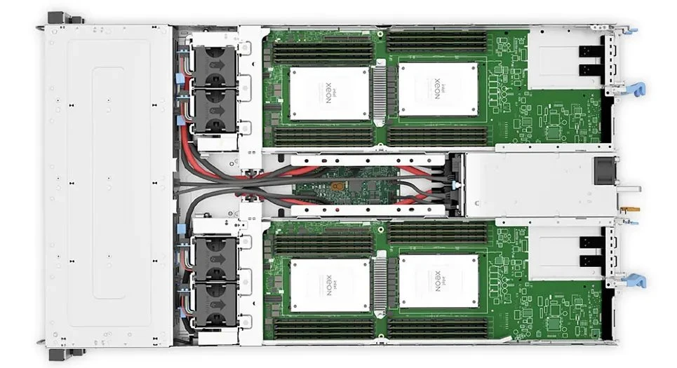 Nœud serveur prix d'usine 1600W Platinum C6520 à double bande