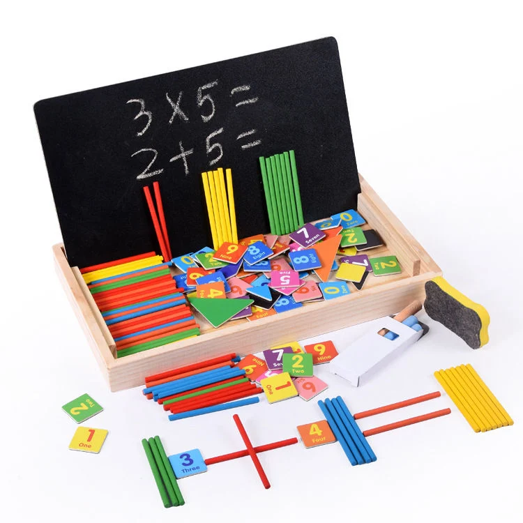 Para la educación Juguetes de madera para Niños Los niños Chicas Chicos Niños Juegos de Puzzles Tablero de dibujo magnético Regalo de Cumpleaños de aprendizaje