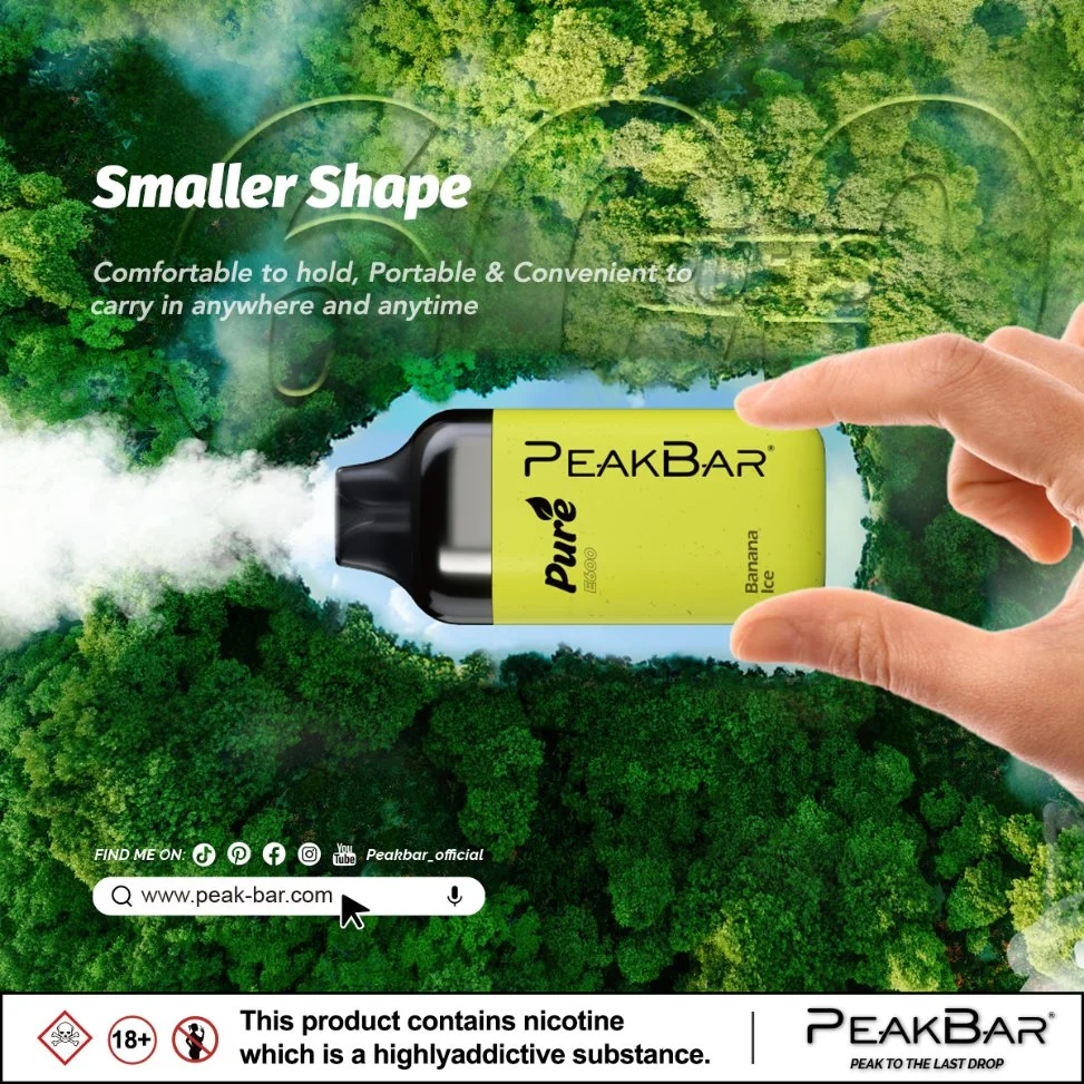 وصول جديدة Peakbar Revive 600 نفور مصنع بالجملة Tpd شهادة Vape مستودع الاتحاد الأوروبي