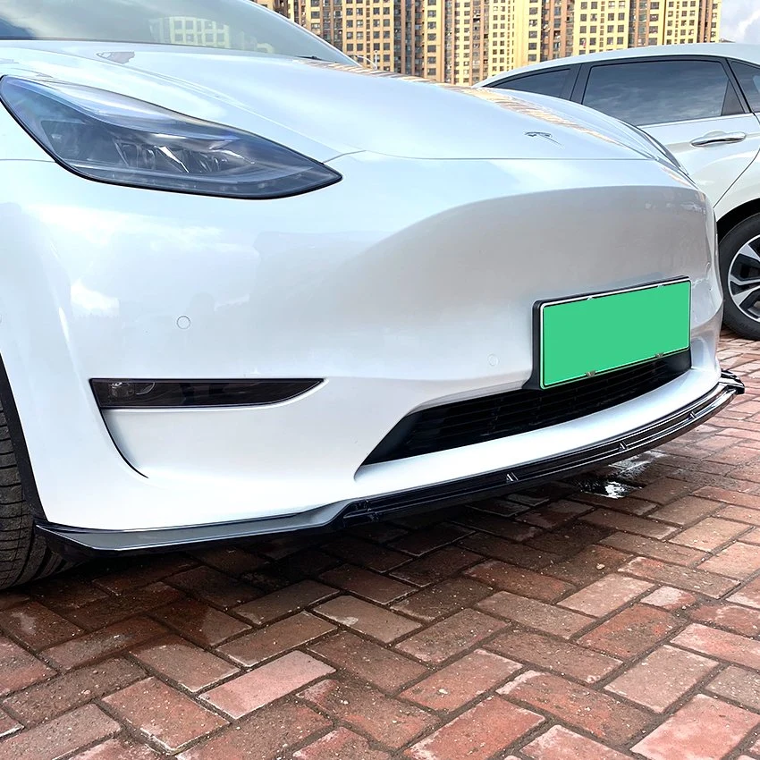 Separated PP Material Max Type Front Bumper Lip for Tesla Model Y 2020+