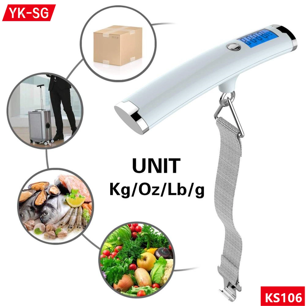 Stainless Steel Airline Small Size Cheap Suitcase Weight 40kg 50kg Handheld Weight Digital Hanging Scale Luggage