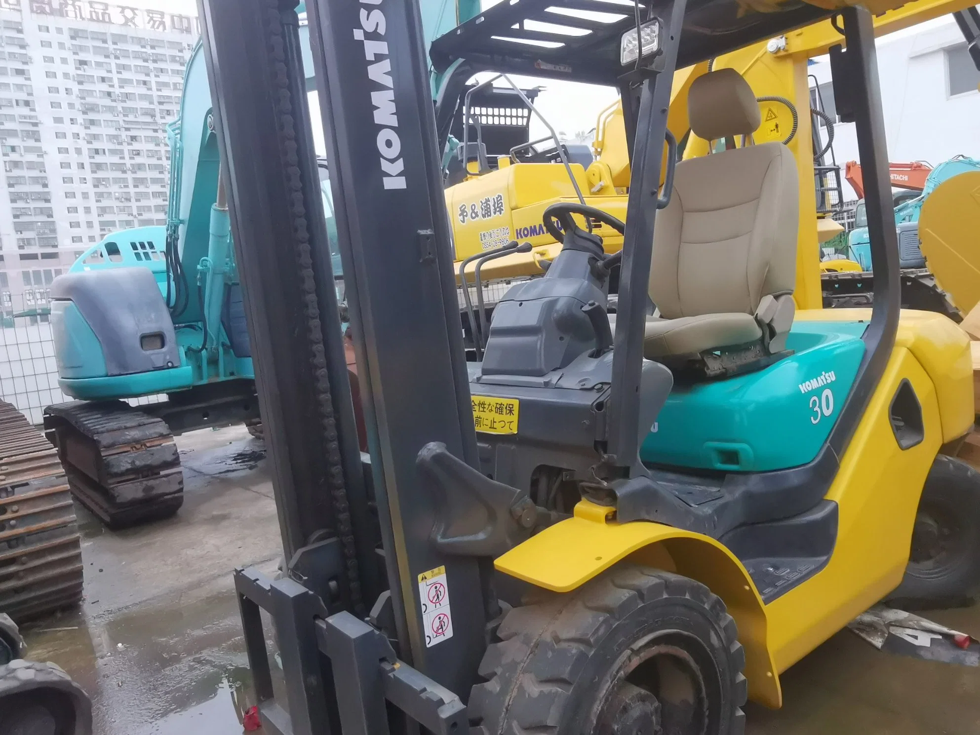 Used Excellent Original Japan Komatsu 3ton Forklift (30) for Sale