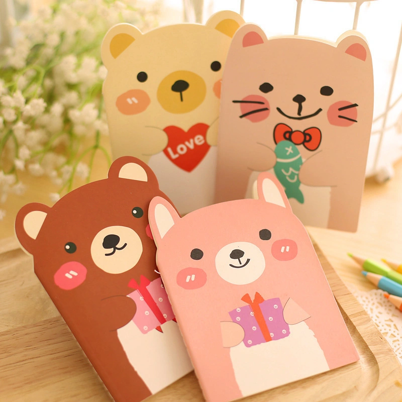 Best-Selling Notebook for Students with Cute Ears Bear Cartoon