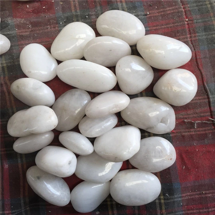 Natural White River Rock Stone Pebbles for Garden Landscape Decoration