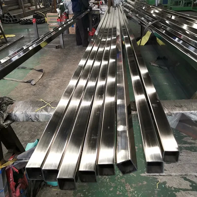 A554 SS304 316L 316 310S 440 1.4301 321 904L 201 Ss Seamless Tube Stainless Steel Square Pipe